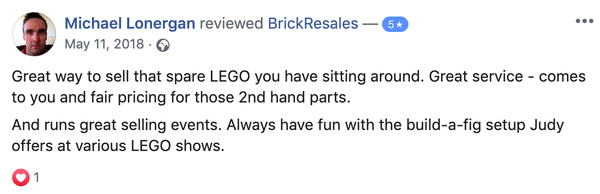 BrickResales Review on selling LEGO bricks.