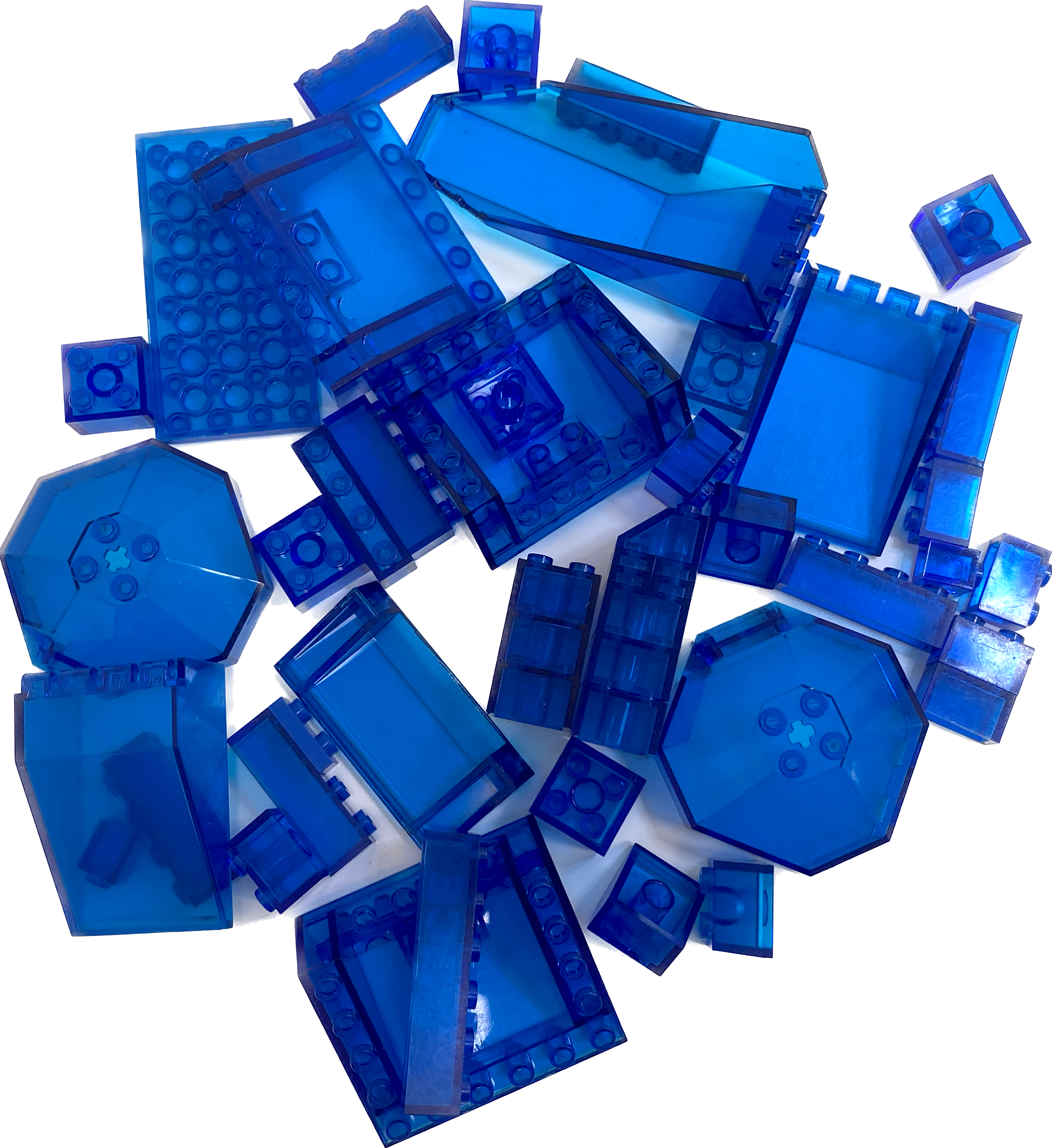 Translucent blue lego discount bricks