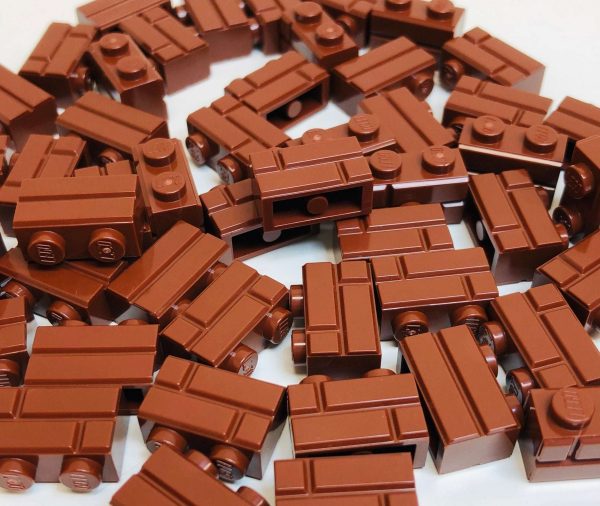 LEGO Masonry Profile Bricks BRAND NEW Pack of 40 Reddish Brown
