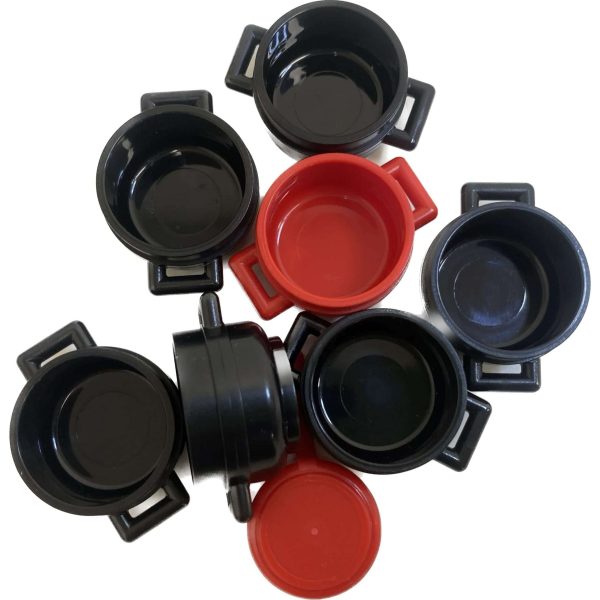 Lego Accessories Cauldrons And Saucepan Red / Black #70044