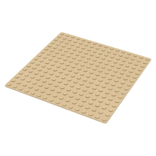 Lego Baseplate 16x16 Tan