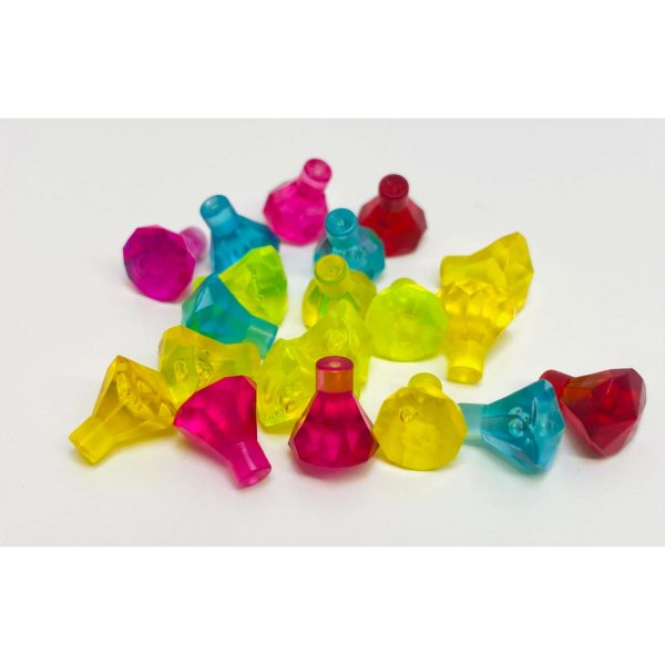 Lego Brand New Crystals Gems Jewels Pack Of Approx 20 Mixed Colours