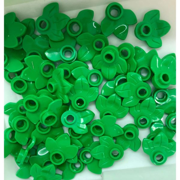 Lego Bright Green Leaves Pack Of Approx 48 Brand New