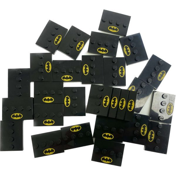 Lego Dc Batman Printed Tile 3x4 Minifigure Bases Pack #68395