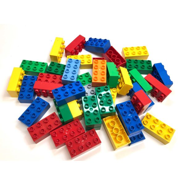 Lego Duplo 2x4 Brick Pack Of 40 Mixed Colours