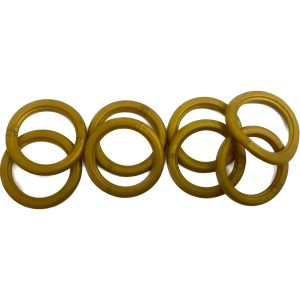 Lego Pearl Gold Ring / Tyre Pack Of 8  #67852
