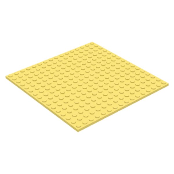Lego Plate 16x16 Bright Light Yellow
