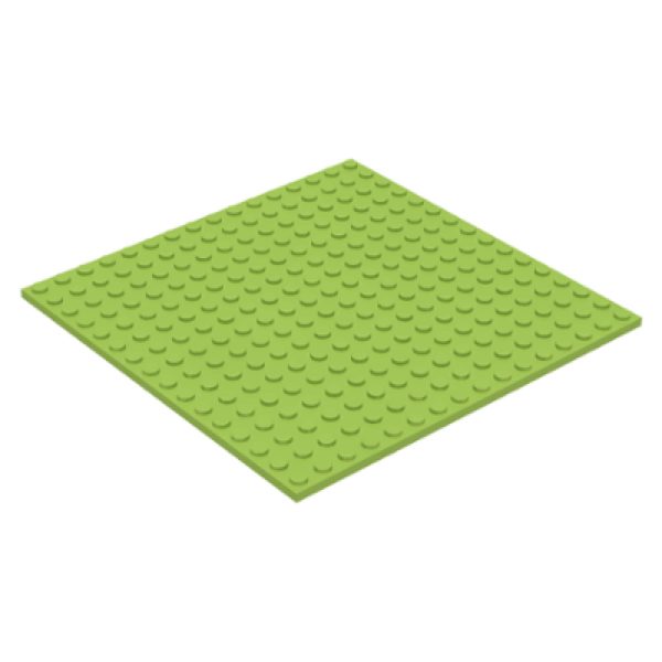 Lego Plate 16x16 Lime