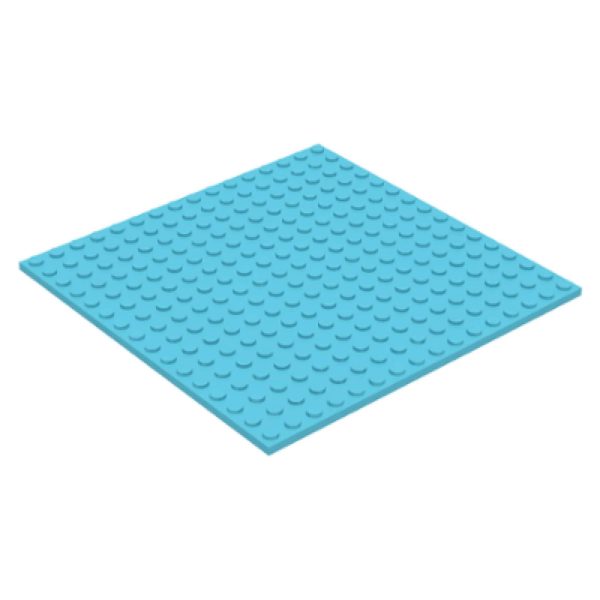 Lego Plate 16x16 Medium Azure