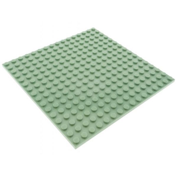 Lego Plate 16x16 Sand Green