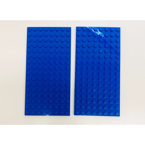 Lego Plate 8x16 Pack Of 2 Blue