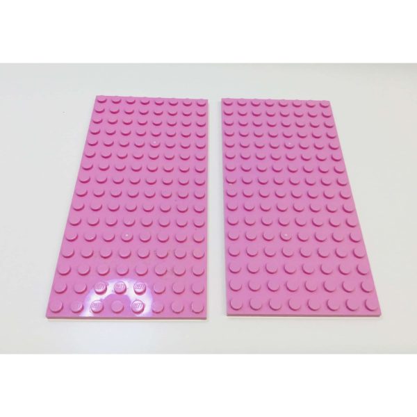 Lego Plate 8x16 Pack Of 2 Bright Pink