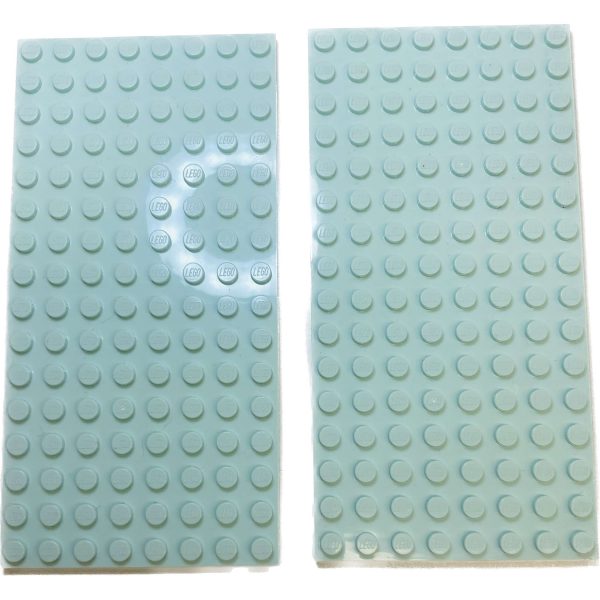 Lego Plate 8x16 Pack Of 2 Light Aqua