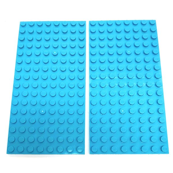 Lego Plate 8x16 Pack Of 2 Medium Azure