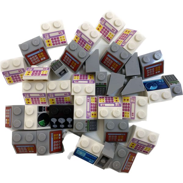 Lego Printed Slopes Pack Displays Computer Screens Registers Space City #63602