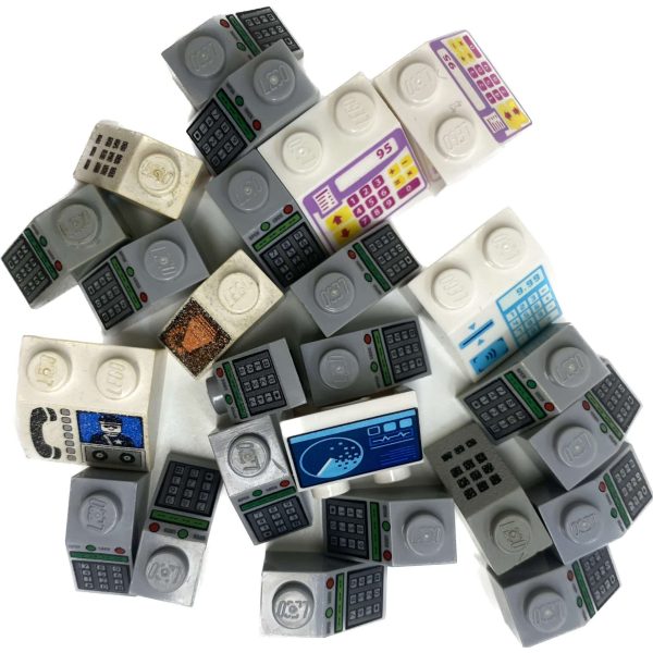 Lego Printed Slopes Pack Displays Computer Screens Registers Space City #67800