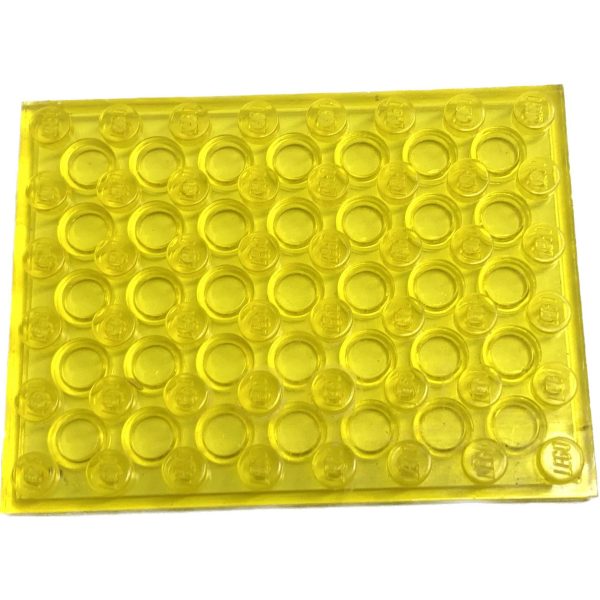 Lego Space Trans Yellow Plate 6x8  #69544
