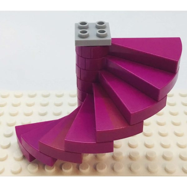 Lego Spiral Stairs Magenta