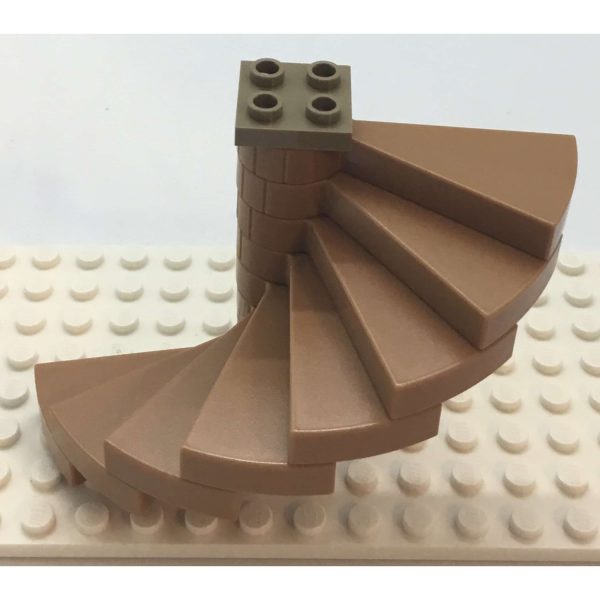 Lego Spiral Stairs Medium Nougat