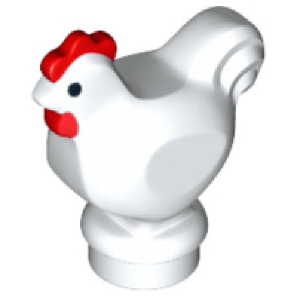 Lego White Chicken Animal Brand New