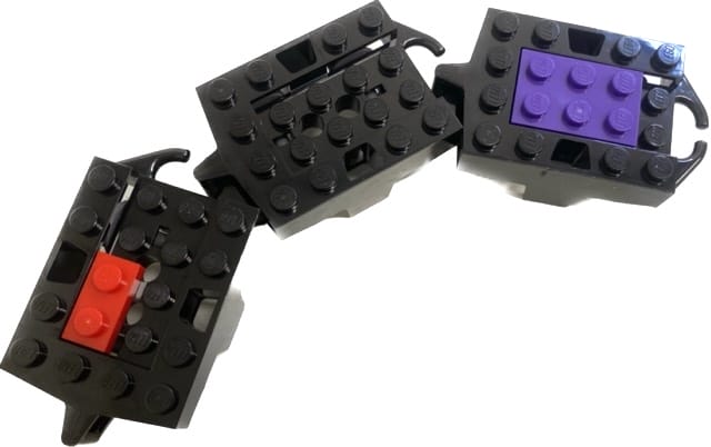 LEGO Roller Coaster Car Pack Of 3 Black 74420 BrickResales Pty Ltd